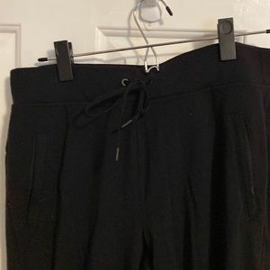 Athleta joggers. Zipper leg and zip back pocket size Medium in black